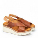 PIKOLINOS Cuña Gomera con Cierre Adherente Marrón W0K-0606C1-250