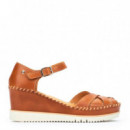 PIKOLINOS Cuña Aguadulce con Cierre Adherente Marrón W3Z-1840-250