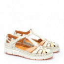 PIKOLINOS Zapato Aguilas Semiabierto con Cierre Adherente Marrón W8D-0855C1-909