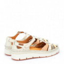 PIKOLINOS Zapato Aguilas Semiabierto con Cierre Adherente Marrón W8D-0855C1-909