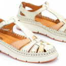 PIKOLINOS Zapato Aguilas Semiabierto con Cierre Adherente Marrón W8D-0855C1-909