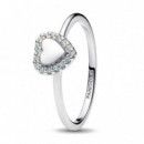 Anillo Halo y Corazón 193801C01  PANDORA