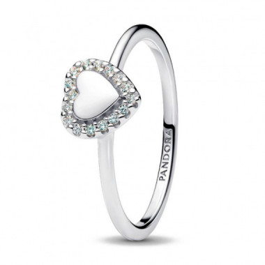 Anillo Halo y Corazón 193801C01