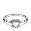 Anillo Halo y Corazón 193801C01  PANDORA