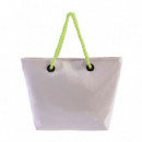 Bolso de Playa Alma de Lona Recubierta de Plástico  AMICHI