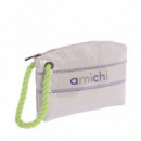 Neceser de Playa de Mano Aura de Lona Recubierta de Plástico  AMICHI