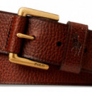 Cinturón de Piel de Poni con Firma  RALPH LAUREN
