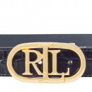Cinturón Fino Reversible con Logotipo en Relieve  RALPH LAUREN