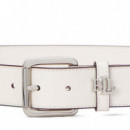 Cinturón de Piel con Hebilla de Logotipo  RALPH LAUREN