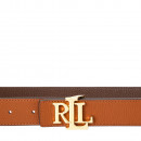 Cinturón Reversible de Piel Granulada con Logotipo  RALPH LAUREN