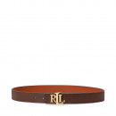Cinturón Reversible de Piel Granulada con Logotipo  RALPH LAUREN