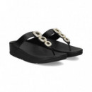 Esclava Cuadros Stras Negro  FITFLOP