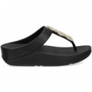 Esclava Cuadros Stras Negro  FITFLOP