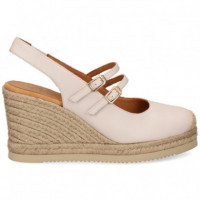 sin Talon 2 Hebillas Piel Hielo  UNISA