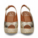 ABIERTO PUNTA Y TALON X METALIZADO BEIGE