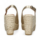 ABIERTO PUNTA Y TALON X METALIZADO BEIGE