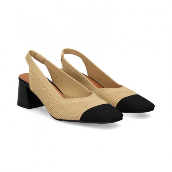 sin Talon Regilla Negro+camel  MISS ELASTIC