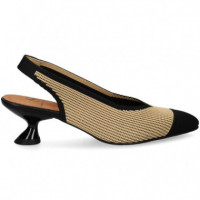 sin Talon Regila Negro+camel  MISS ELASTIC