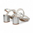 Sandalia 2X2 Tiras Strass Plata  EXE