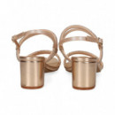 Sandalia 2X2 Tiras Strass Platino  EXE