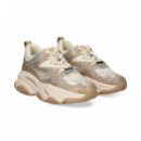 Deportivo Cristal Plata+oro+crema  STEVE MADDEN