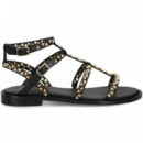 Sandalia Bebe Gilda Tachas Oro+negro  ASH