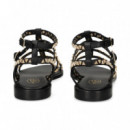 Sandalia Bebe Gilda Tachas Oro+negro  ASH