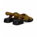 Sandalia Cruzada ante Verde  CAMPER