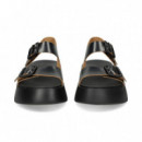 3 Hebillas Plataforma Florentic Negro  CAMPER