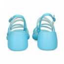 Sandalia Tiras Acolchadas Piel Cielo  CAMPER