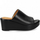 Pala Plataforma Piel Negro  UNISA