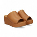 Pala Plataforma Piel Cuero  UNISA