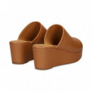 Pala Plataforma Piel Cuero  UNISA