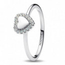 Anillo Halo y Corazón 193801C01  PANDORA
