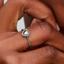 Anillo Halo y Corazón 193801C01  PANDORA