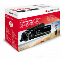 Videocámara Digital Agfa Photo Realimove CC2700, 2.7 K, 24 Mp, Pantalla Táctil de 3 Pulgadas, Zoom 18X,  AGFAPHOTO