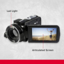 Videocámara Digital Agfa Photo Realimove CC2700, 2.7 K, 24 Mp, Pantalla Táctil de 3 Pulgadas, Zoom 18X,  AGFAPHOTO