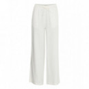 Pantalones Mujer Pantalones ICHI Linno Cloud Dancer