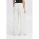 Pantalones Mujer Pantalones ICHI Linno Cloud Dancer