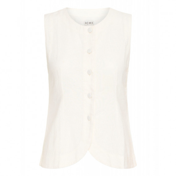 Chaqueta Mujer Chaleco ICHI Linno Cloud Dancer