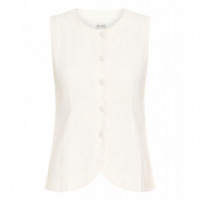 Chaqueta Mujer Chaleco ICHI Linno Cloud Dancer