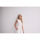 Chaqueta Mujer Chaleco ICHI Linno Cloud Dancer