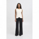 Chaqueta Mujer Chaleco ICHI Linno Cloud Dancer