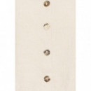 Blusas y Camisas Top ICHI Linno Natural Ecru