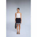 Pantalones Mujer Shorts ICHI Ragni Black