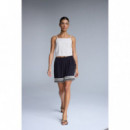 Pantalones Mujer Shorts ICHI Ragni Black