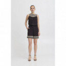 Pantalones Mujer Shorts ICHI Ragni Black