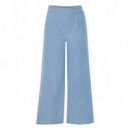 Pantalones ICHI Kate Denim Light Blue