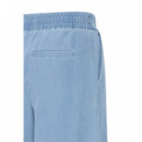 Pantalones ICHI Kate Denim Light Blue