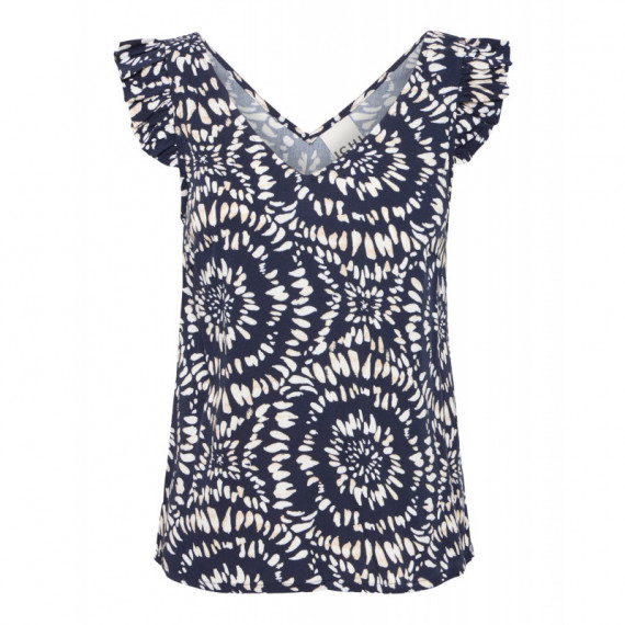 Camisas y Tops Top ICHI Aya Total Eclipse Ikat